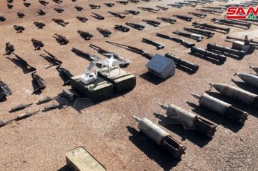 ضبط أسلحة وذخائر بينها طائرة استطلاع وأجهزة اتصال في درعا